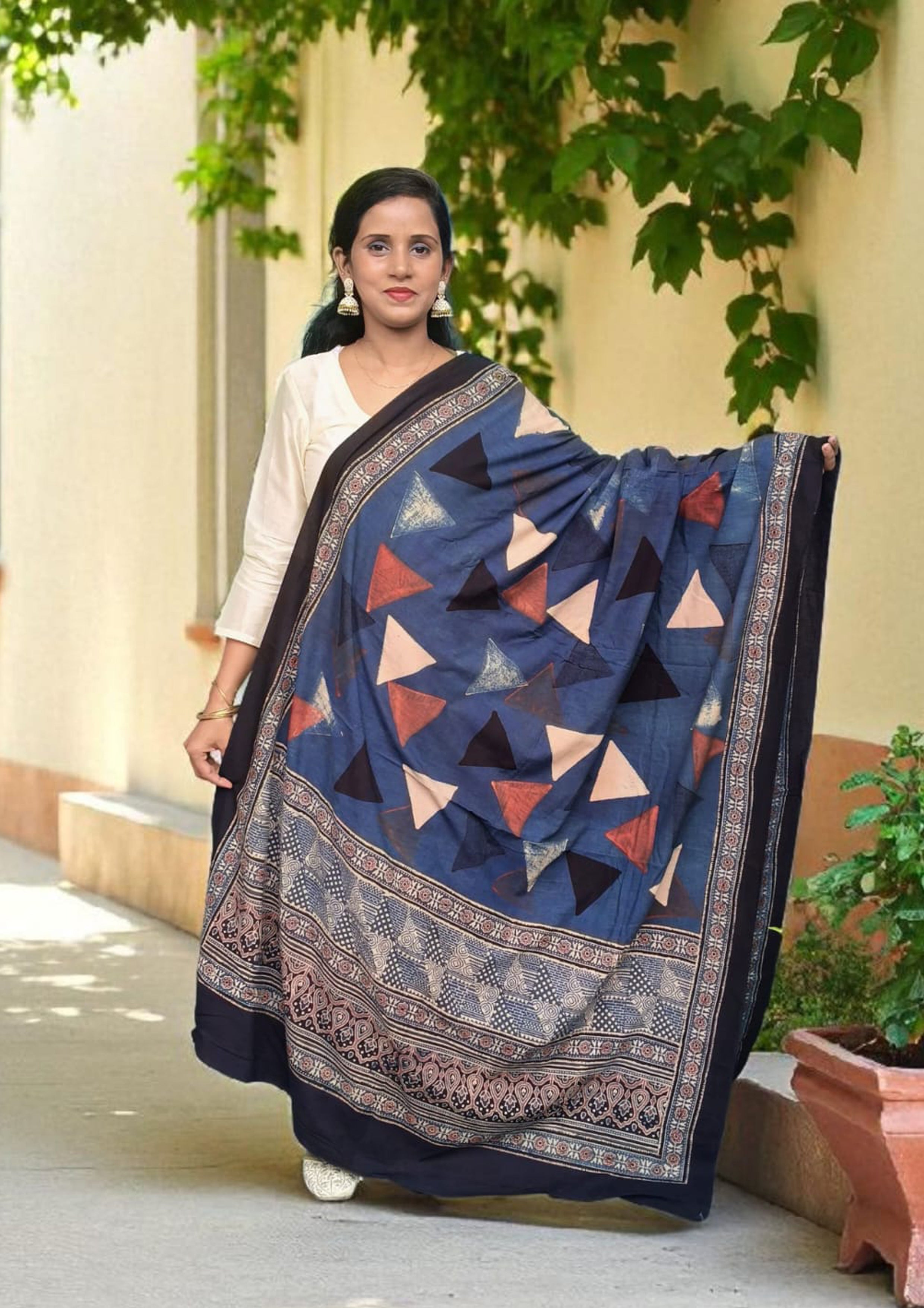 Ajrakh Stoles & Dupatta - Wefta