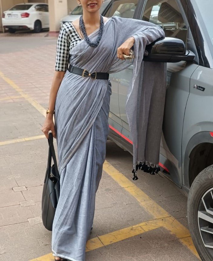 Easy Breezy Cotton Saree - Wefta