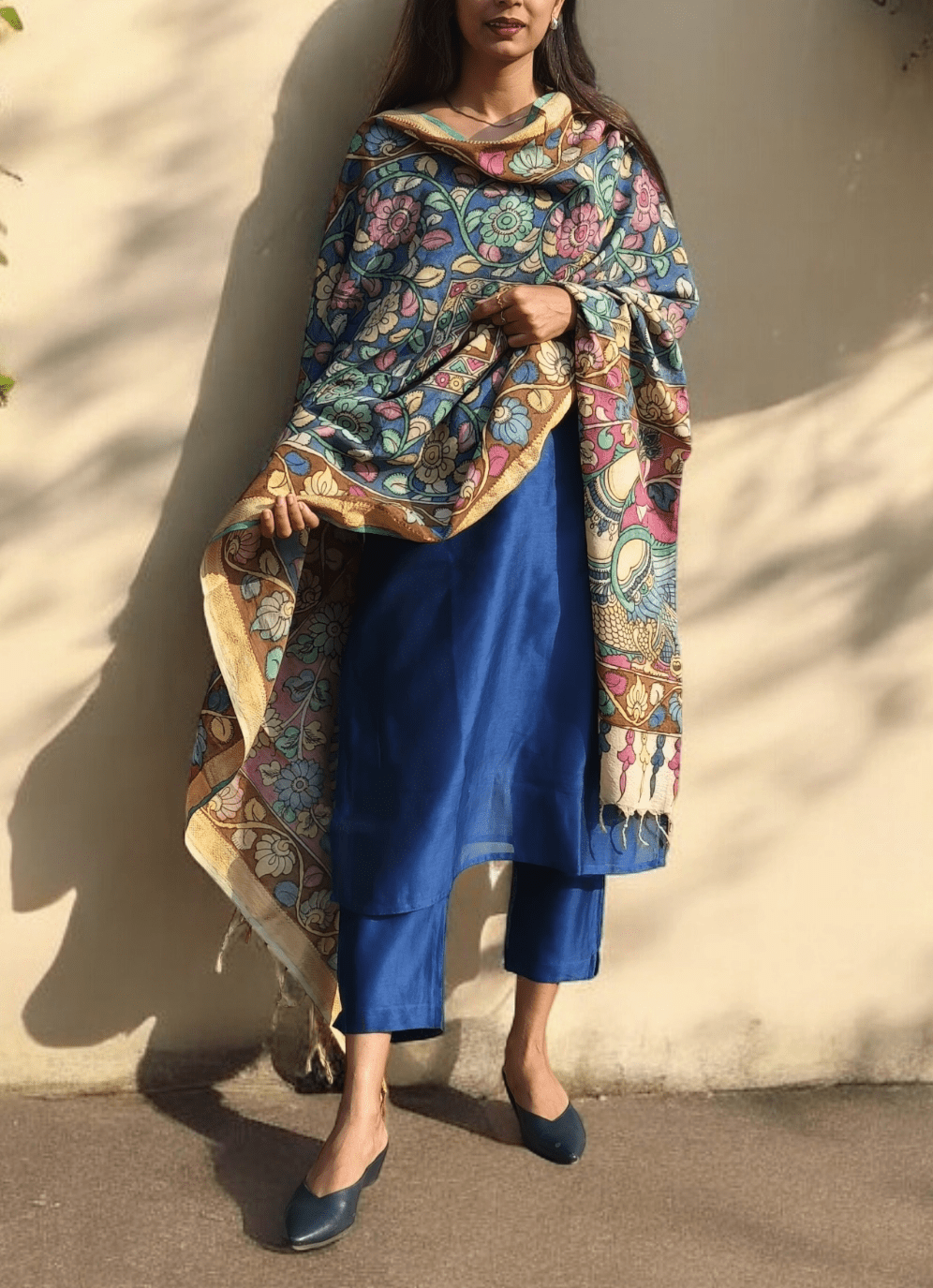 Kalamkari Dupatta - Wefta