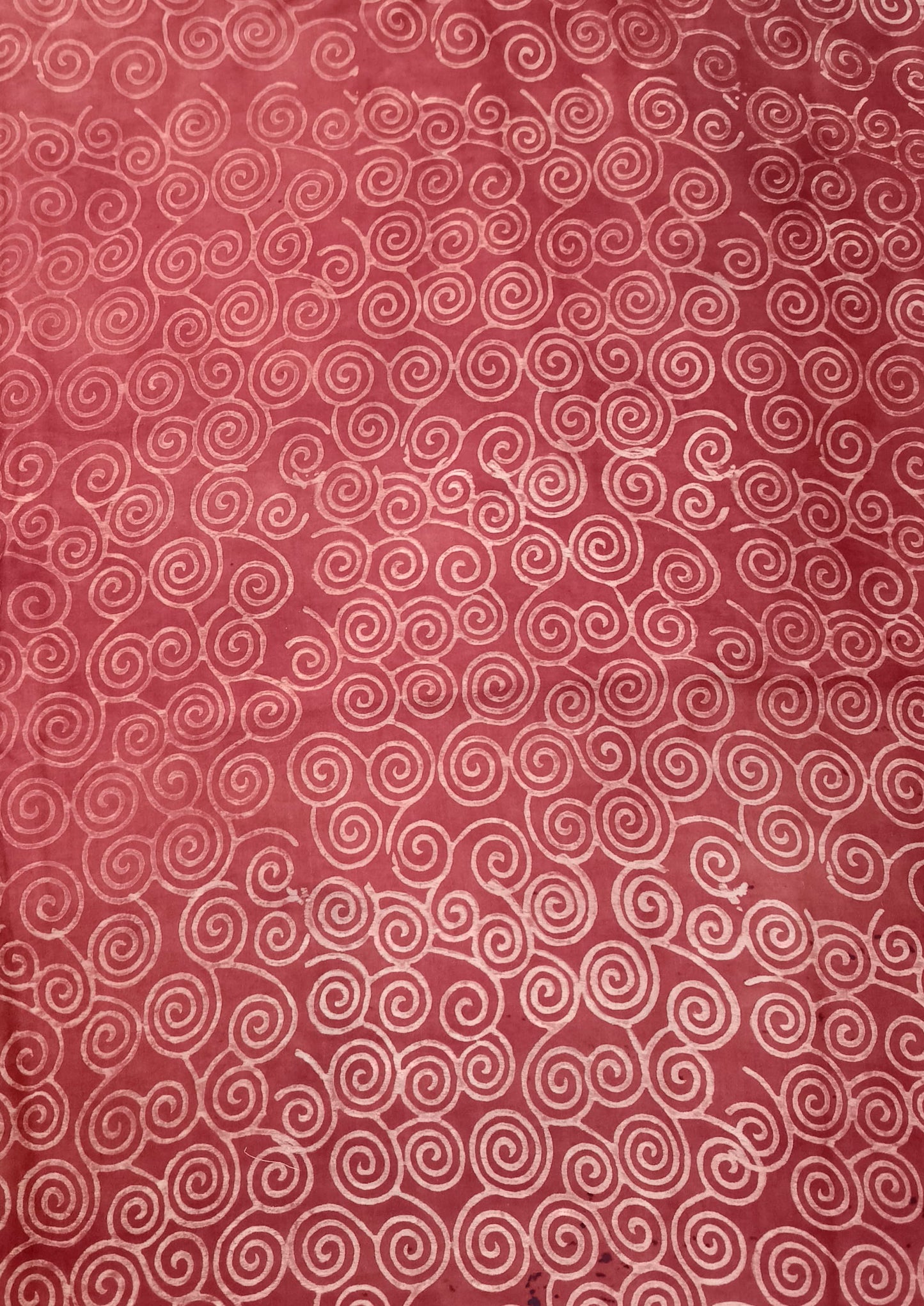Ajrakh Handblock Printed Modal Saree- M13 Red