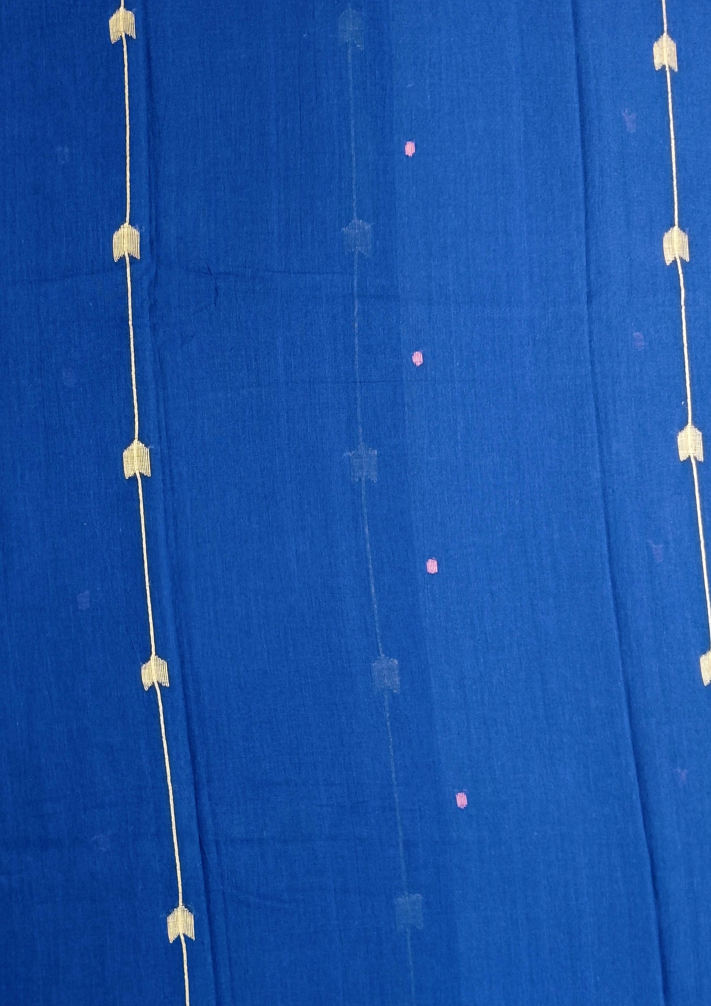 Cotton Jamdani Arrow Buti- Dark Blue