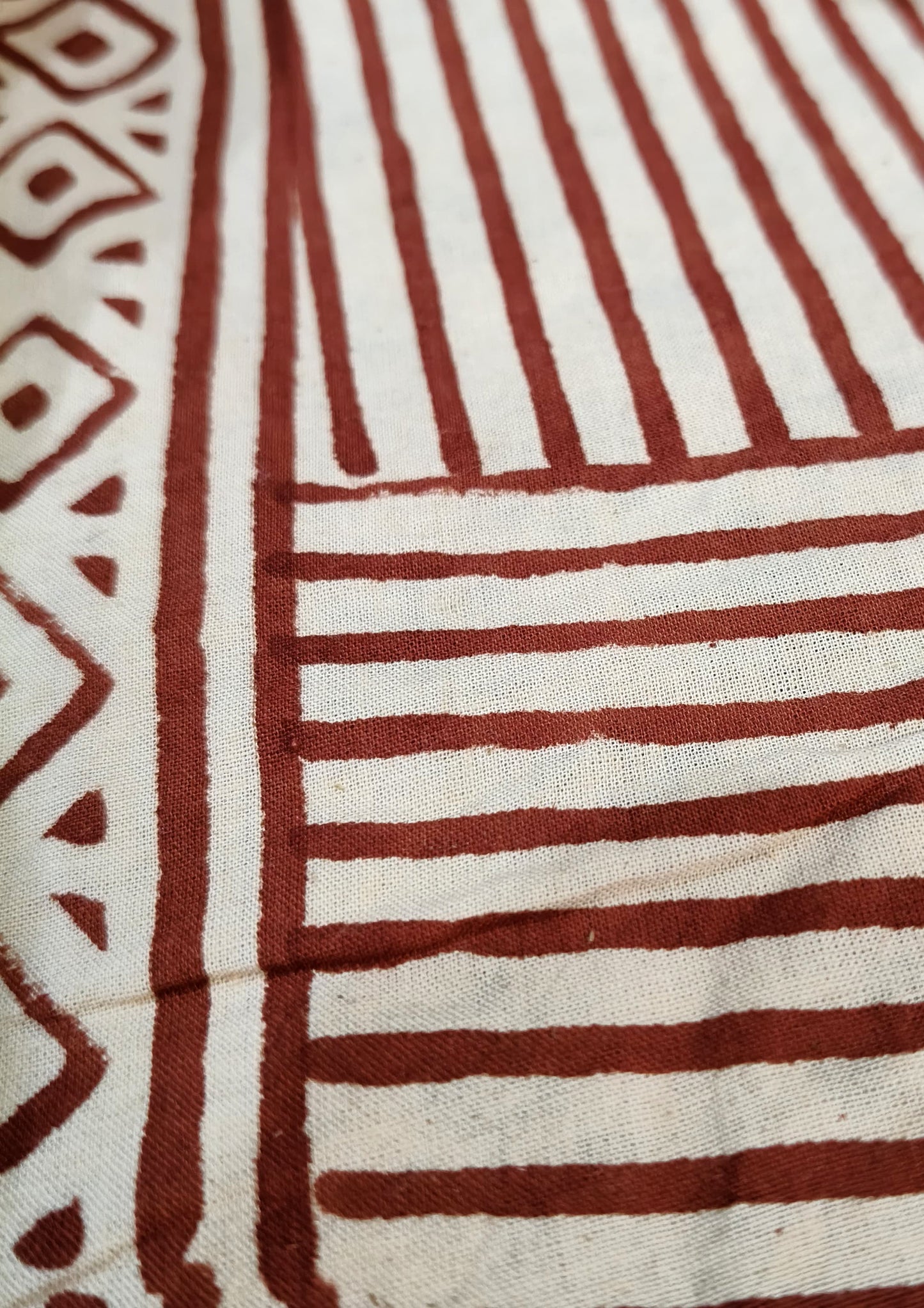 Bagru Handblock Print Suit B13- Cream1