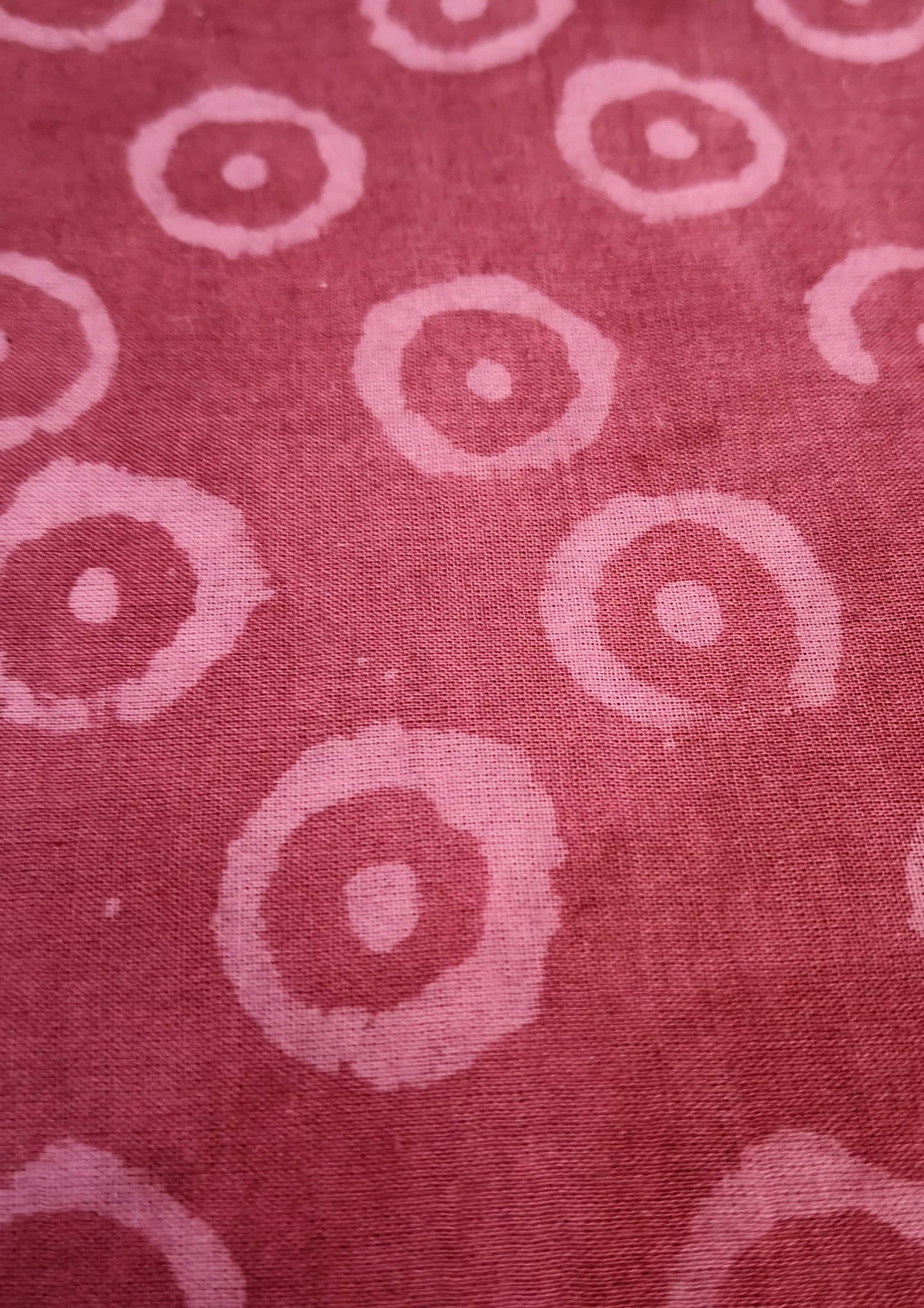 Dabu Handblock Print Suit D2- Pink1