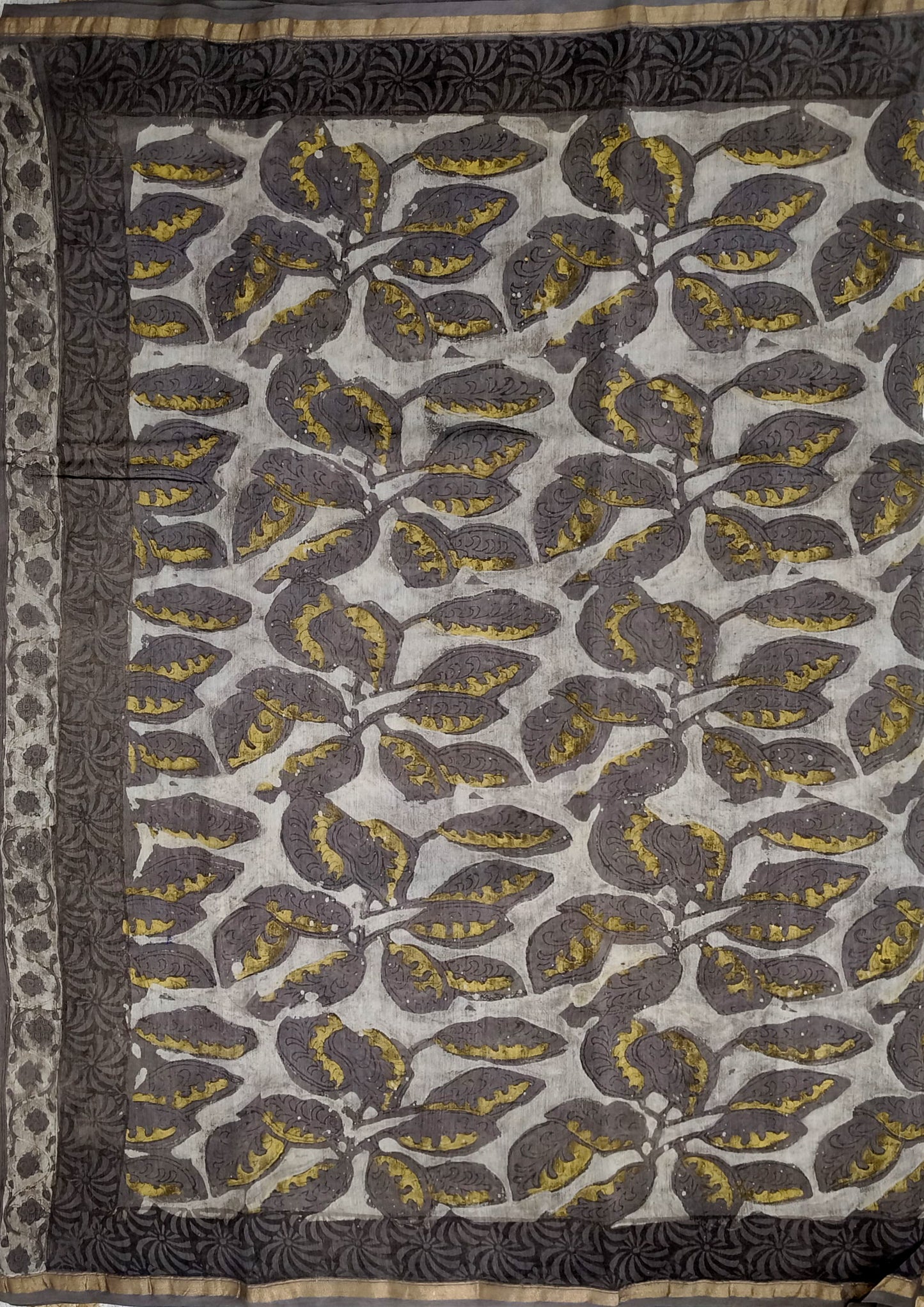Dabu- Handblock print Chanderi Saree- 26 Kashish