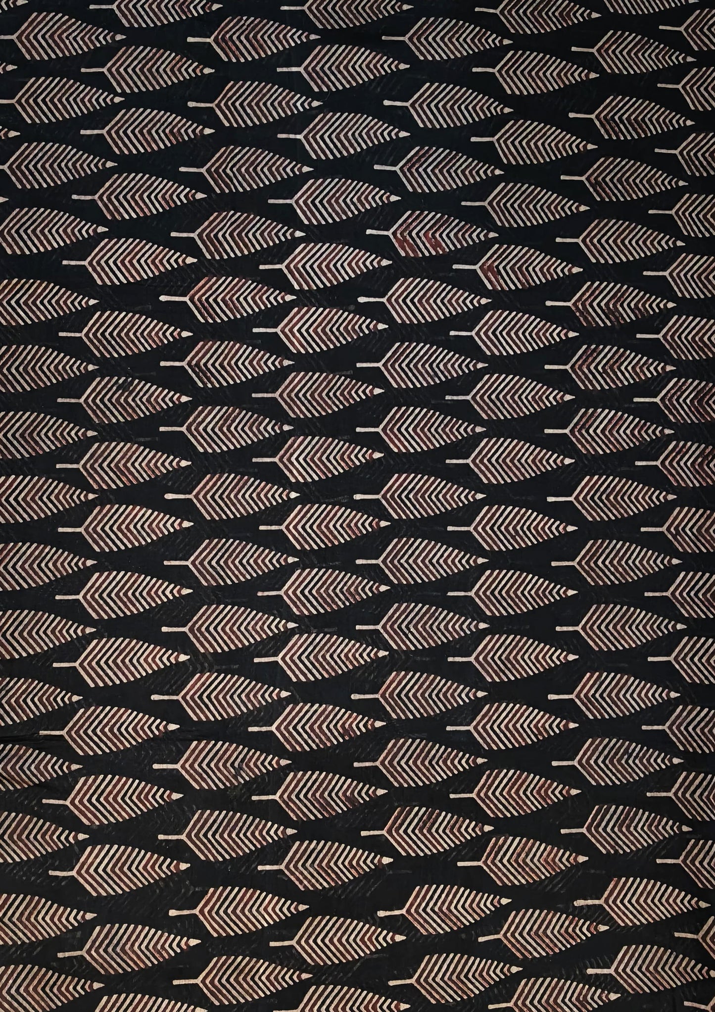 Bagru Chanderi Suit- Black 01