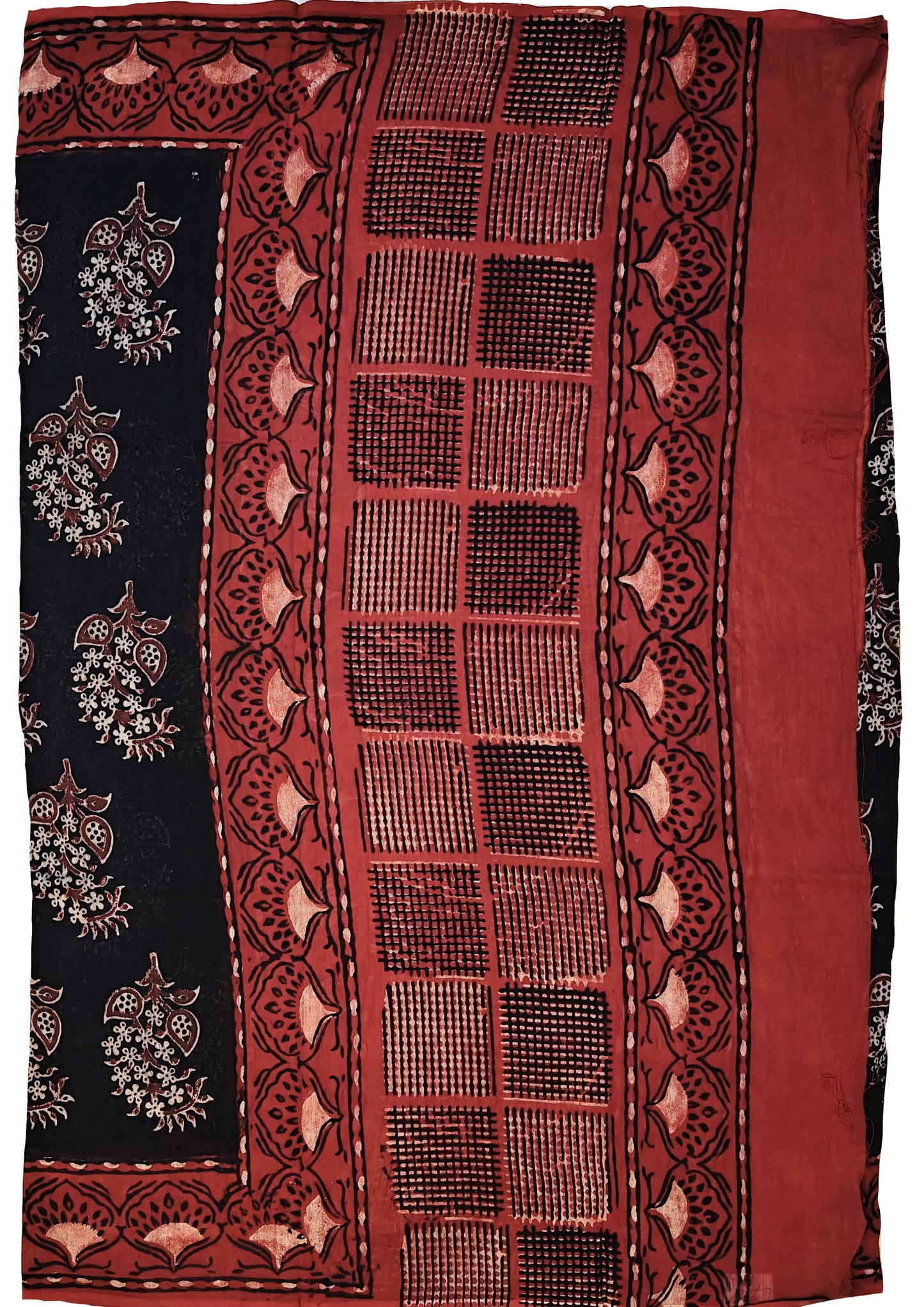 Bagru Chanderi Suit- Black 01