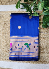 Soft Paithani- 05Neel