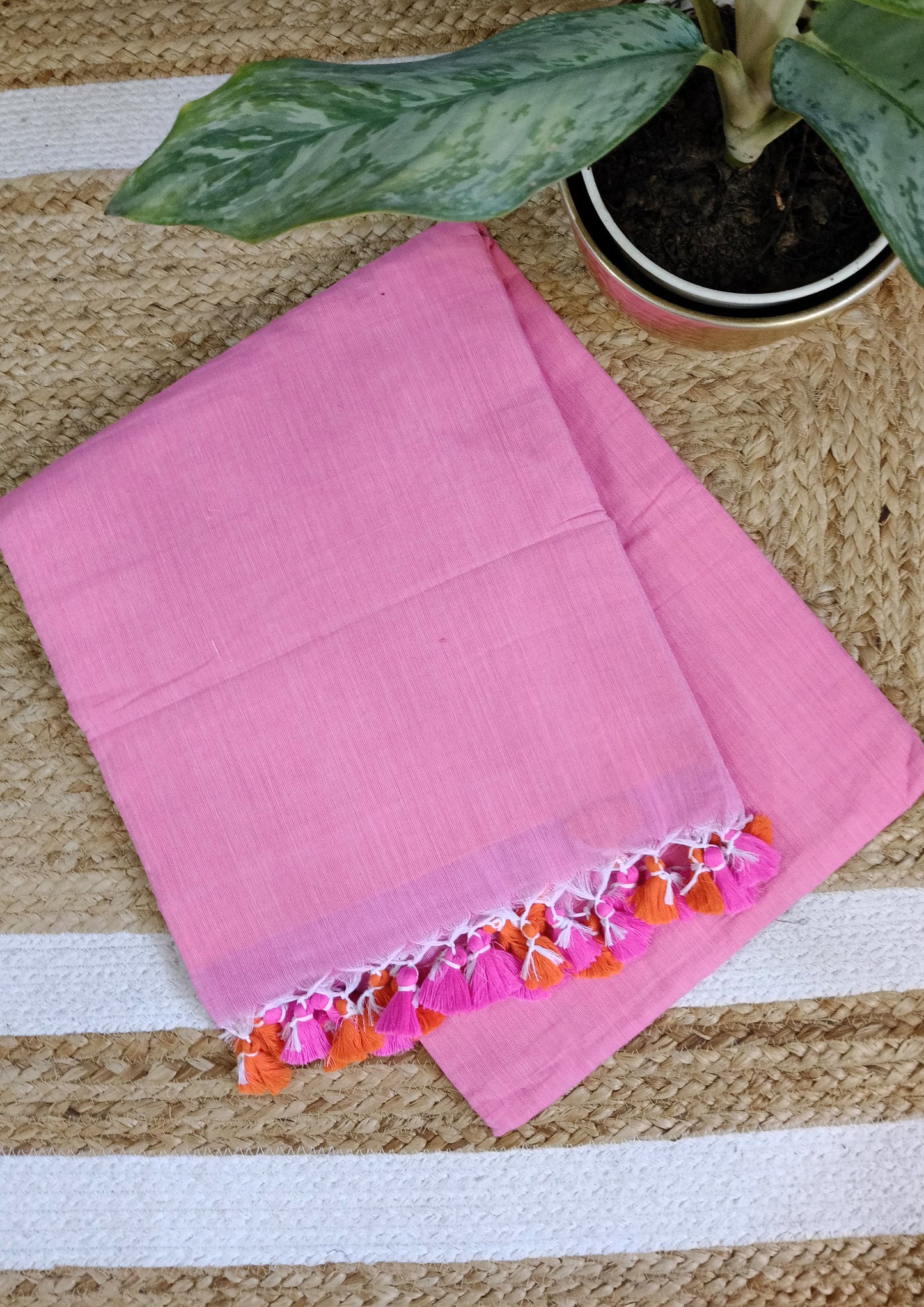Cotton M1- Pink & Orange