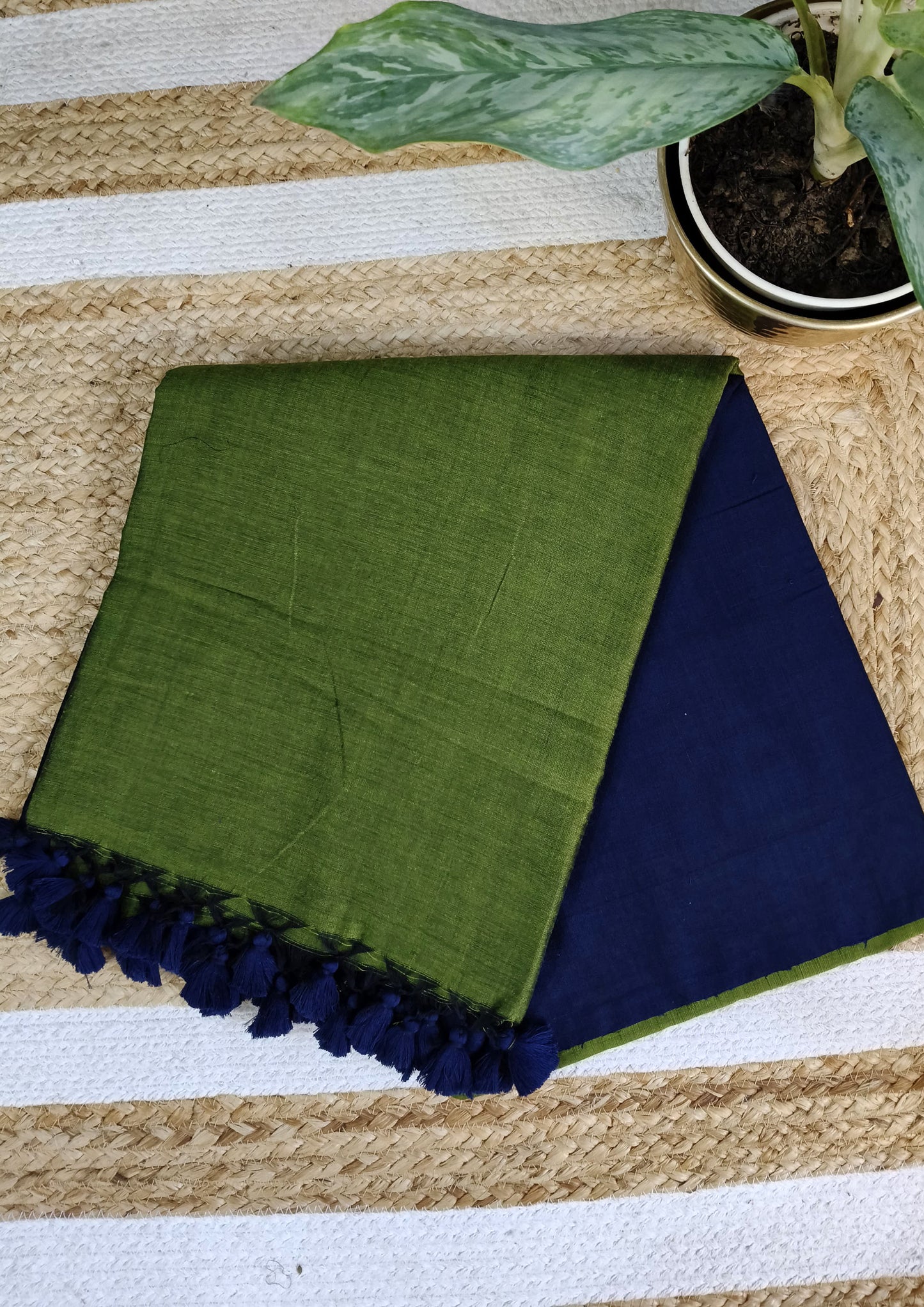 Cotton M4- DBlue & Green