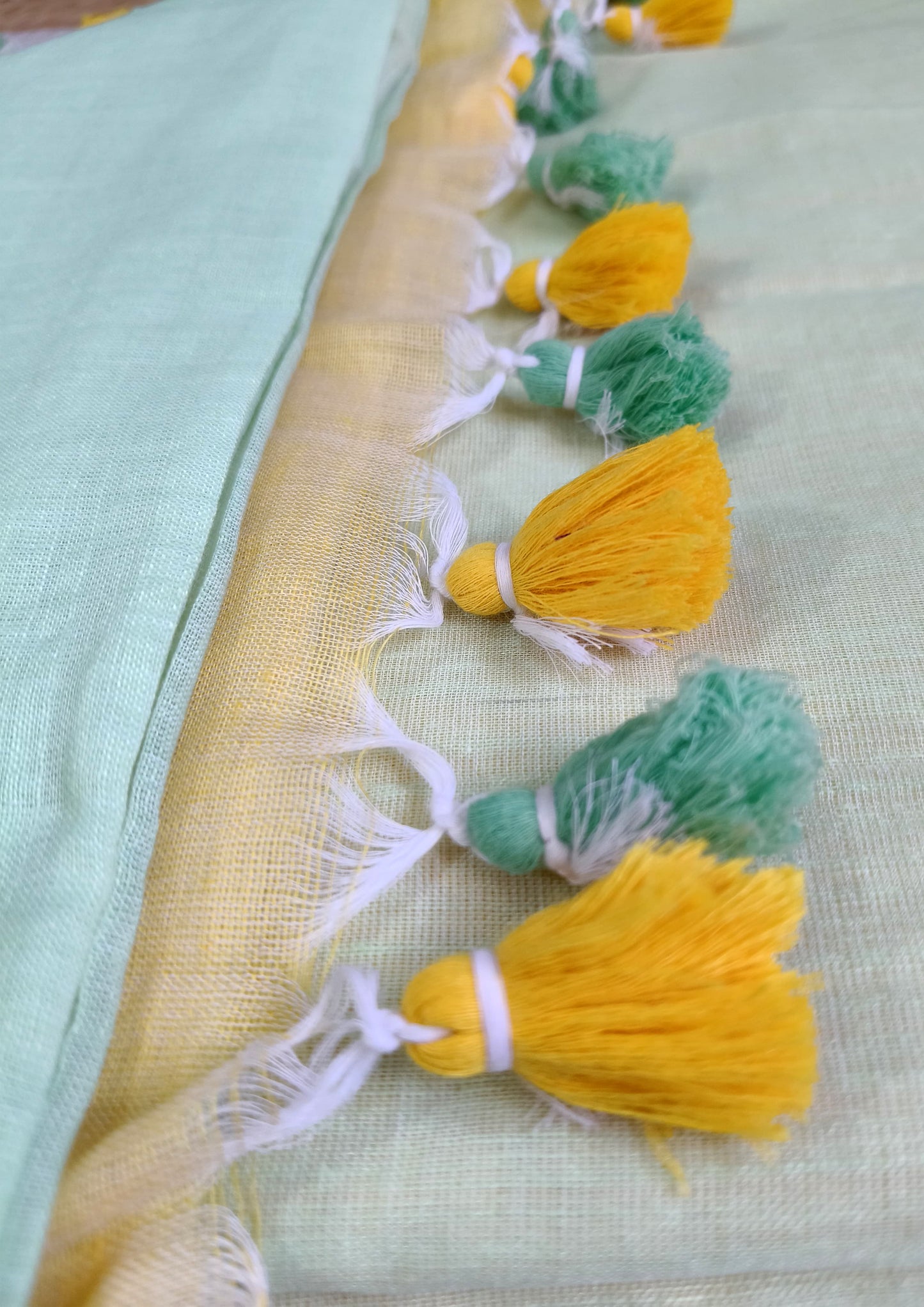 Cotton M5- Light Blue & Lime Yellow