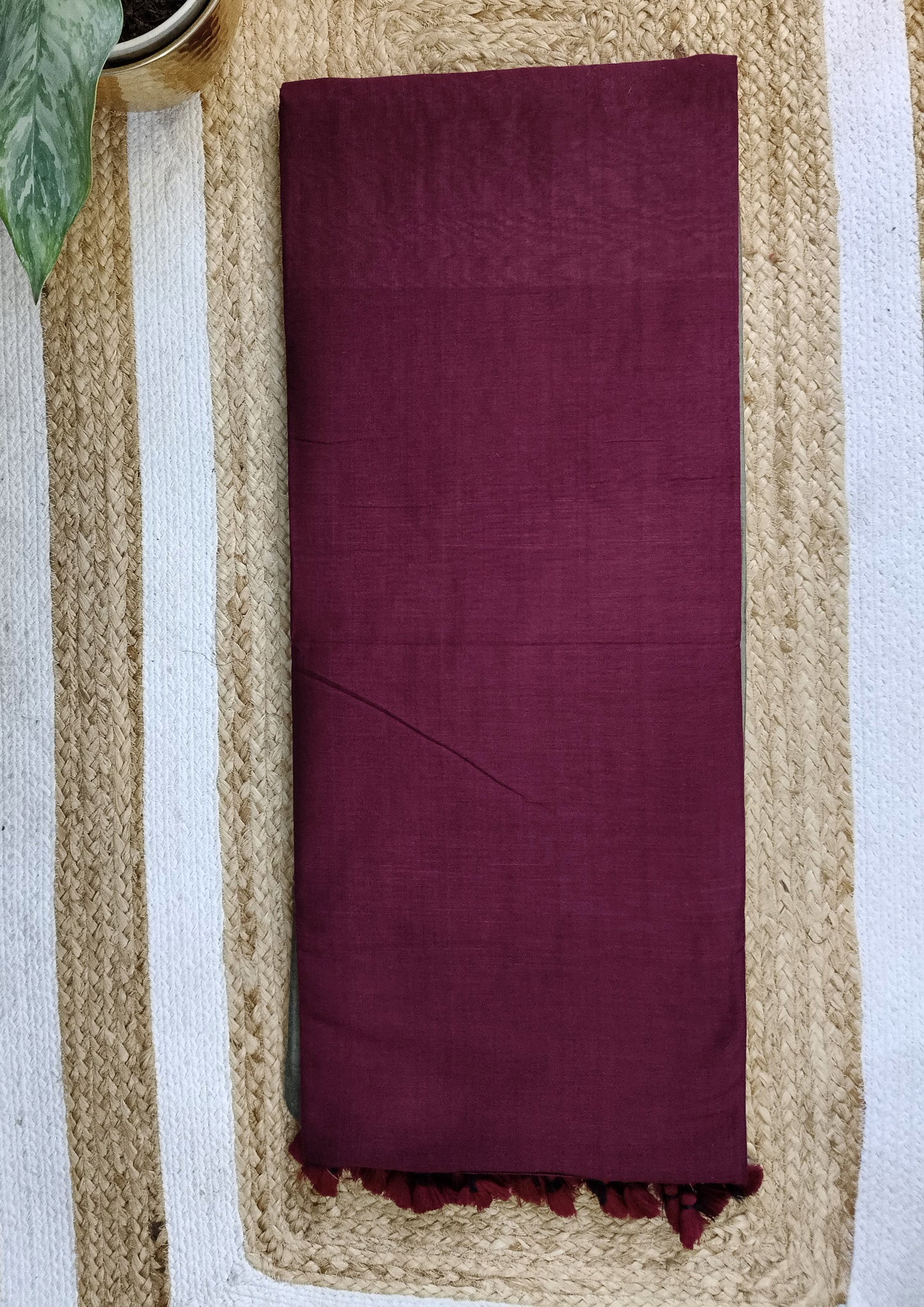 Cotton M6- Maroon & Grey