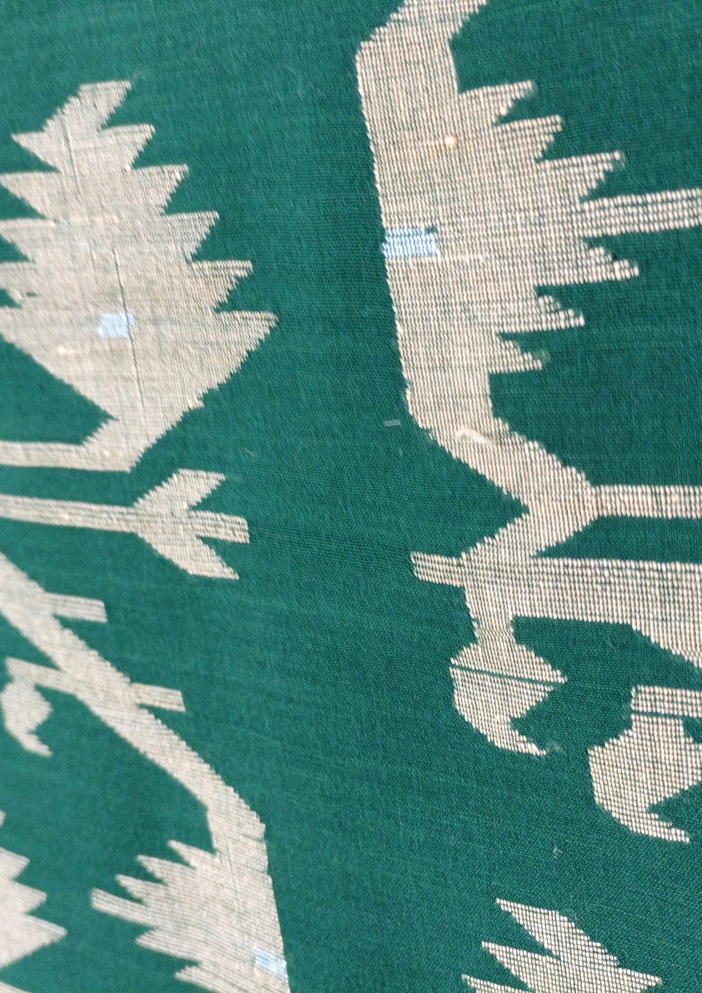 Cotton Jamdani Buti J25- D Green