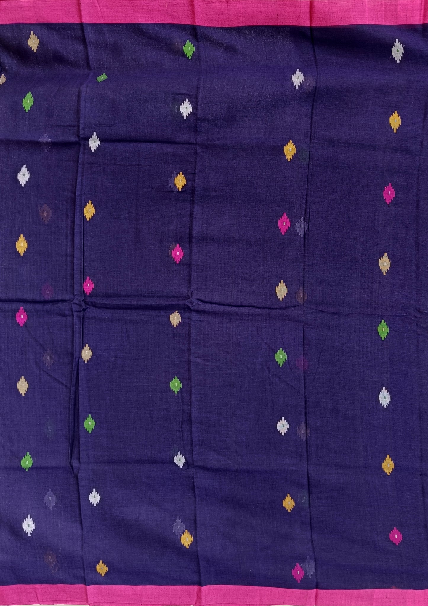 Cotton Jamdani Buti J26- Purple