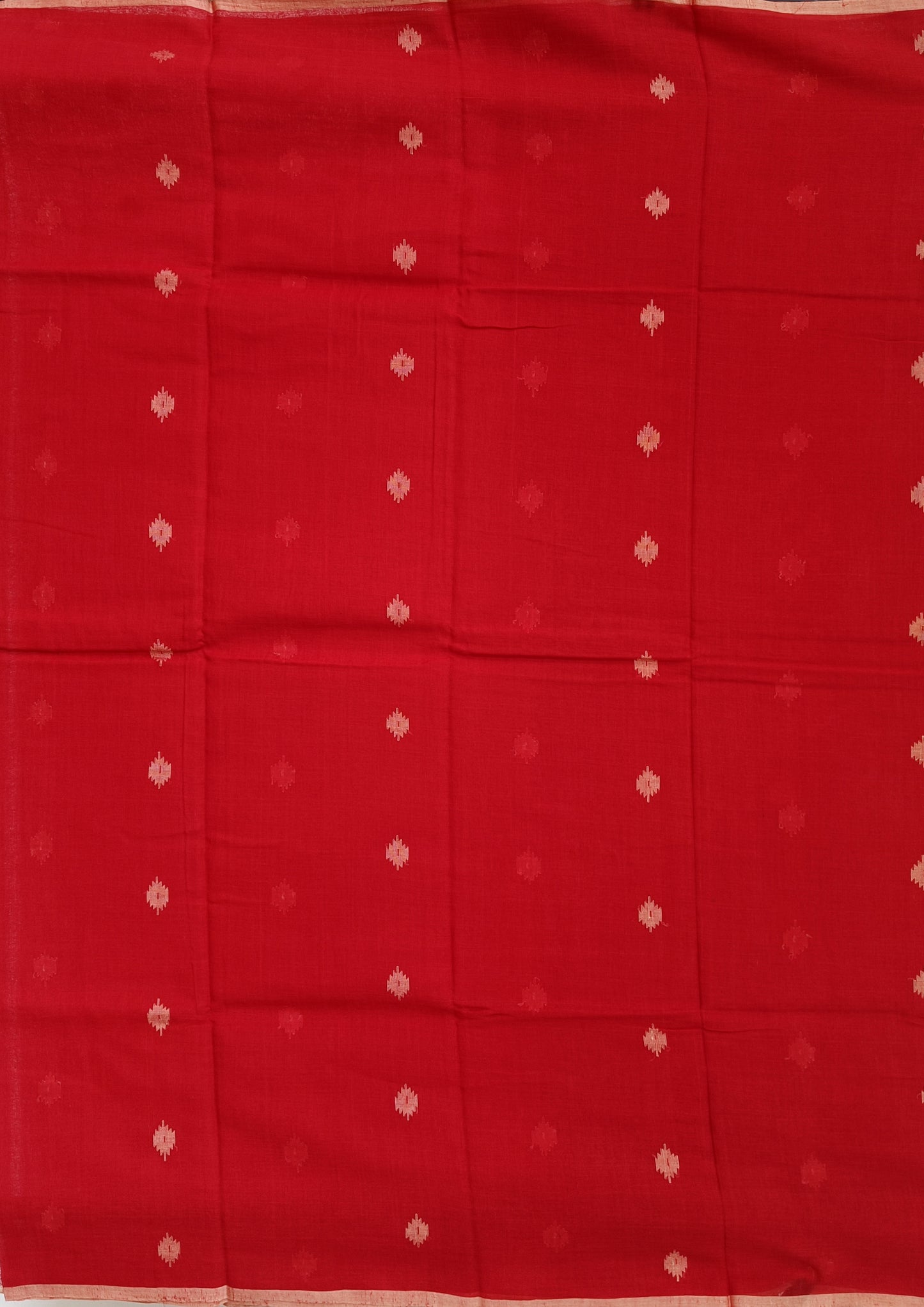 Cotton Jamdani Buti J23- Red