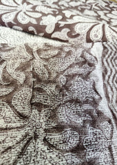 Sanganeri Cotton Kota Suit- Brown