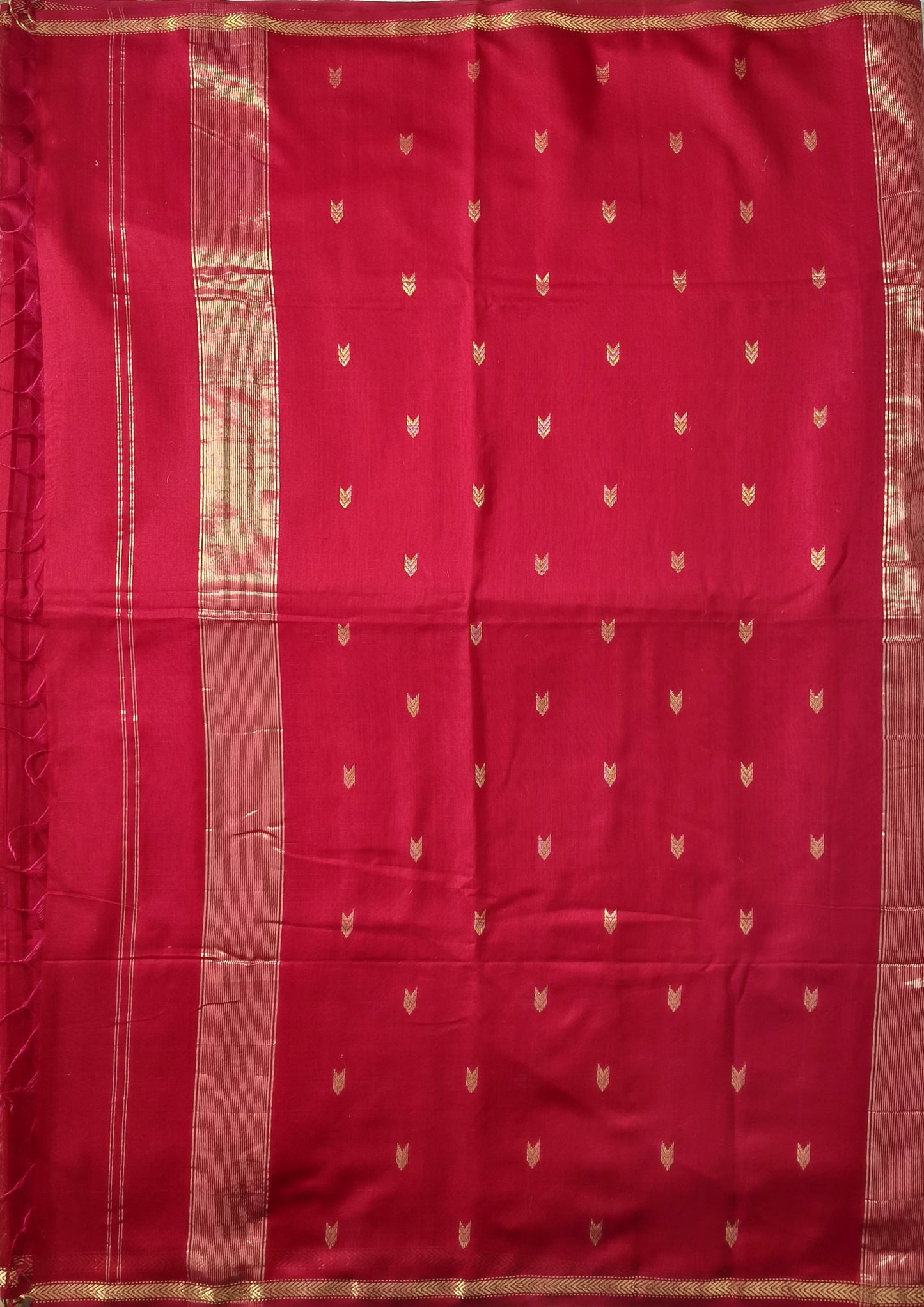 Maheshwari Saree- M9 Red
