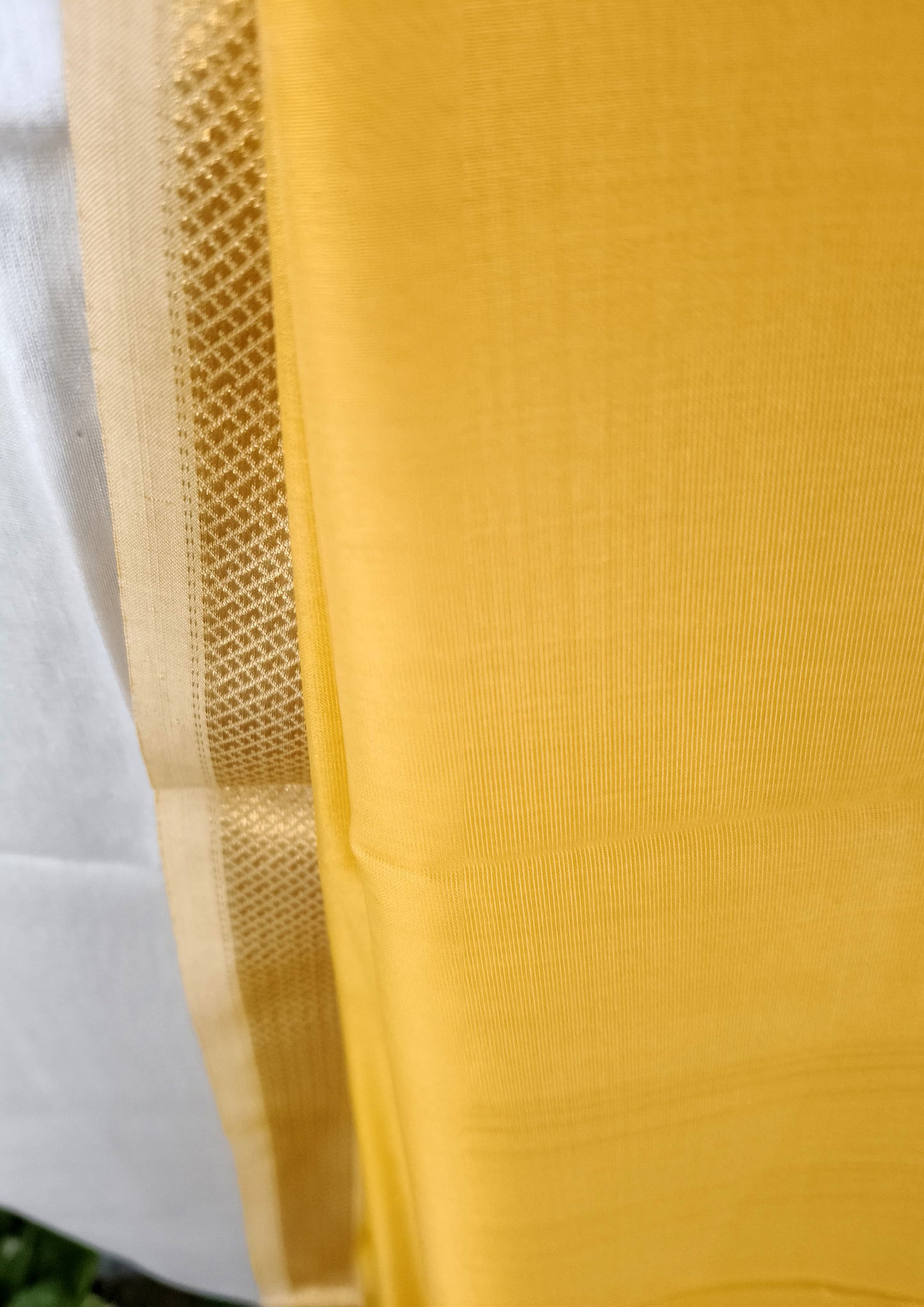 Maheshwari Silk Suit Set- Han Yellow