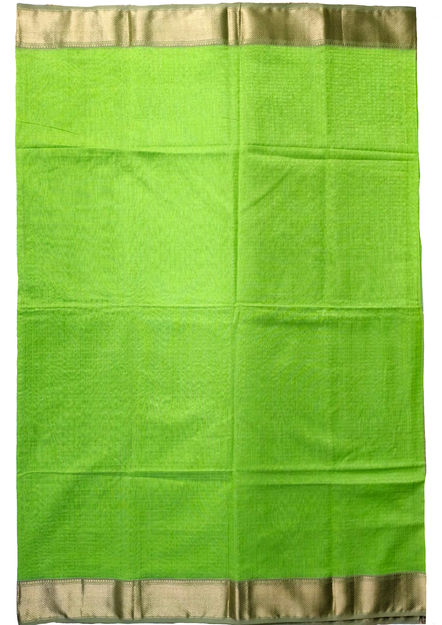 Maheshwari Saree- Lime Green