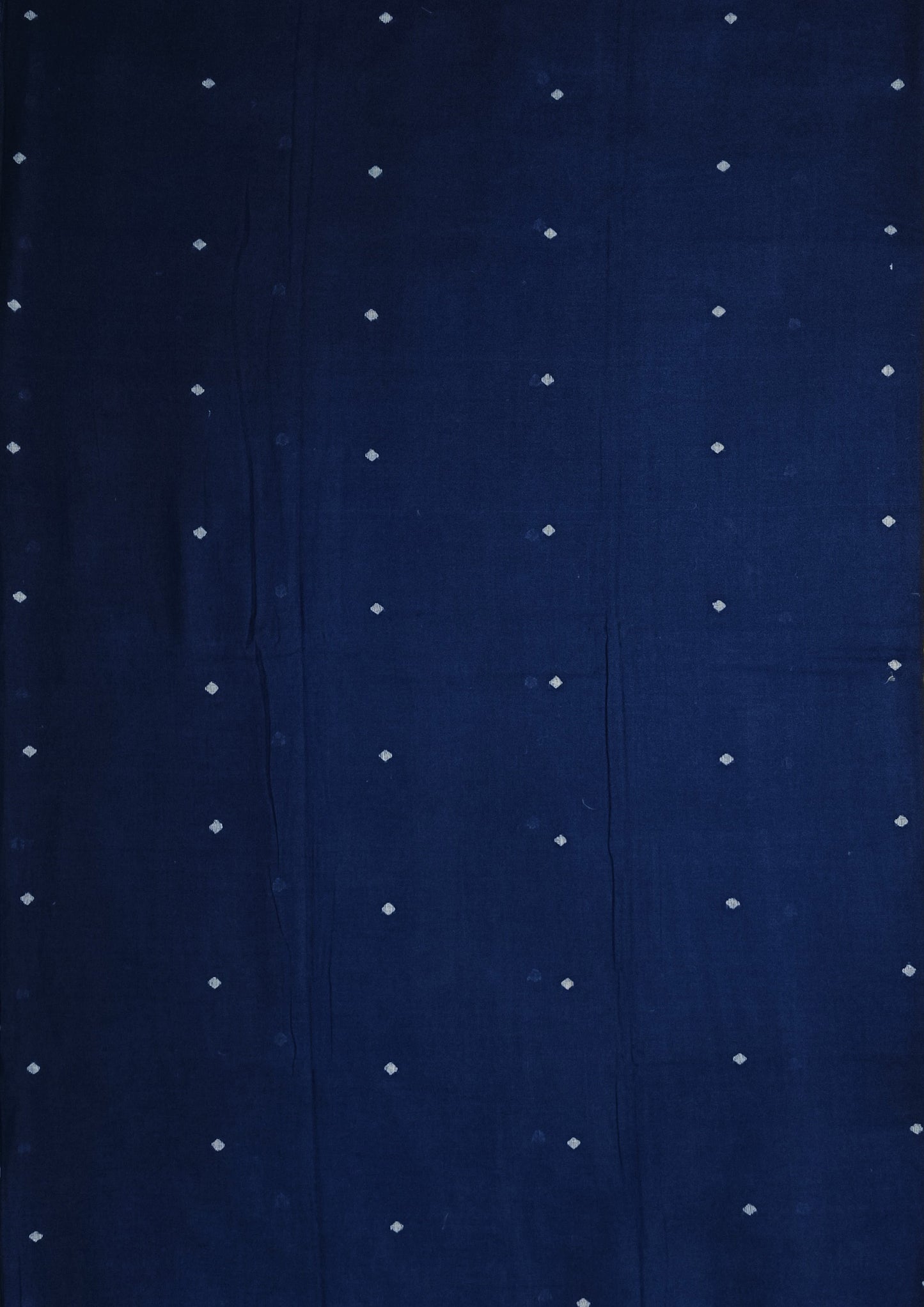 Cotton Jamdani Ruiton Buti Saree- Navy blue