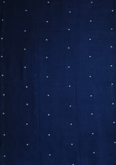 Cotton Jamdani Ruiton Buti Saree- Navy blue