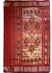 Paithani Cotton Saree- Red