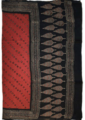 Bagru Chanderi Suit- Red 01