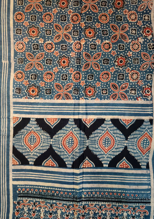 Ajrakh Cotton Stole- SC 10Ib
