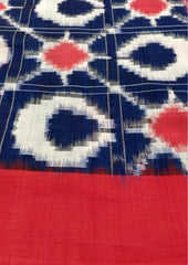 Telia Rumal Saree- Blue & Red TR03