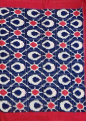 Telia Rumal Saree- Blue & Red TR03