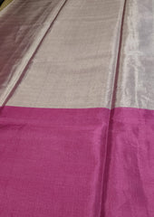Chanderi Tissue Saree- Dhup Chav- Baby Pink