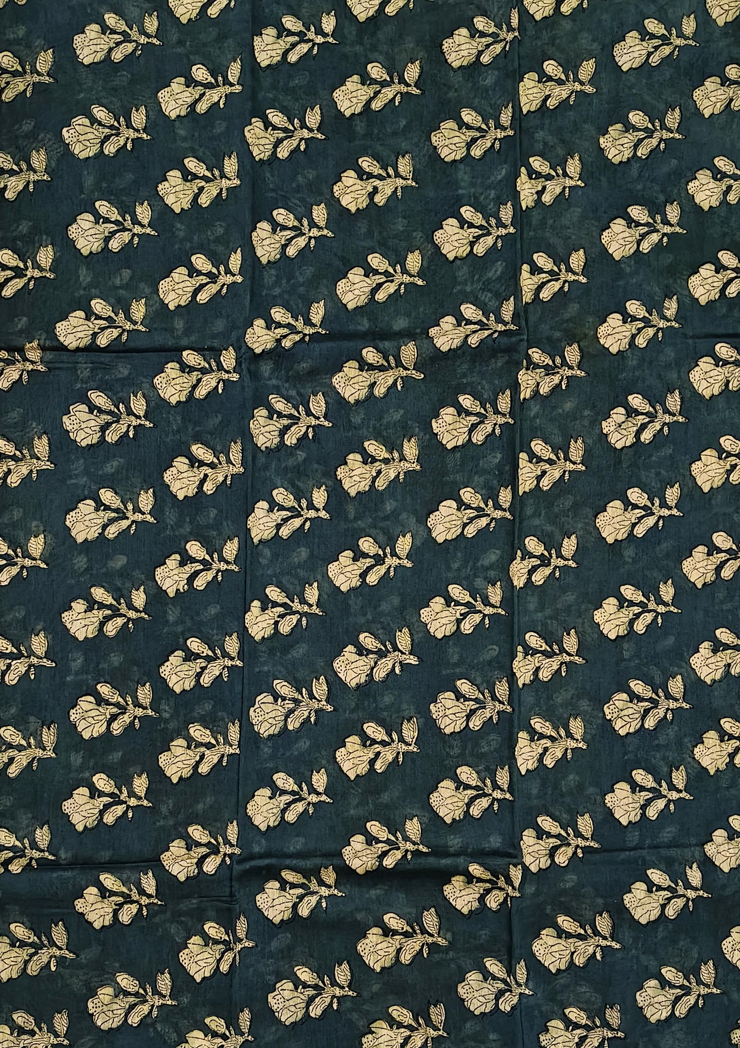 Bagru Chanderi Suit- Turq 02