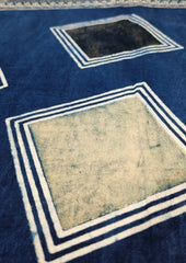 Ajrakh Cotton Stole - Blue B4 - Wefta