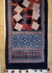 Ajrakh Cotton Stole - SC13Ib - Wefta