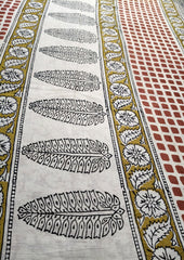 Bagru - Handblock print Cotton Saree - Black - Wefta