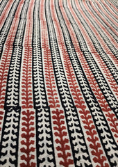 Bagru - Handblock print Cotton Saree - Red1 - Wefta