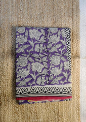 Bagru - Handblock Printed Cotton Saree - ATC12 - Wefta