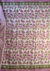 Bagru - Handblock Printed Cotton Saree - ATC14 - Wefta