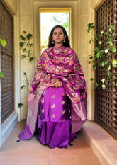 Banarasi Fancy Suit - F2 Purple - Wefta