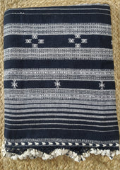 Bhujodi Kala Cotton Saree (Kutchi) - 5KC Black - Wefta