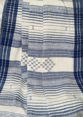 Bhujodi Kala Cotton Saree (Kutchi) - 7KC - white - Wefta