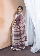 Bhujodi Kala Cotton Saree - Lilac - Wefta