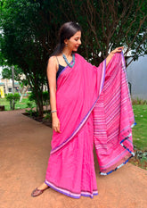 Bhujodi Soft Cotton Saree (Kutchi)- 8KC Checks - Wefta