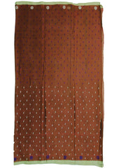 Cotton Jamdani Machi Buti Saree- Brown