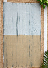 Chanderi Tissue Saree Dhup Chav- Blue Gold - Wefta