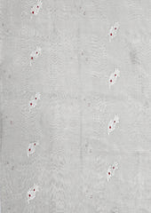 Chanderi Tissue Saree Meena Phool Buti- White - Wefta