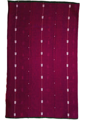Cotton Jamdani Arrow Buti Saree- Magenta - Wefta