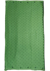 Cotton Jamdani Machi Buti Saree- Green - Wefta