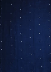 Cotton Jamdani Ruiton Buti Saree- Navy blue - Wefta