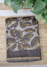 Dabu - Handblock print Chanderi Saree - 26 Kashish - Wefta