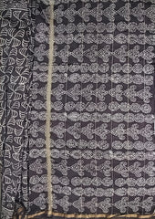 Dabu - Handblock print Chanderi Saree - Kashish - Wefta